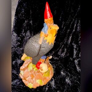 Signed RARE LARGE Tom Clark eagle par golf gnome sculpture